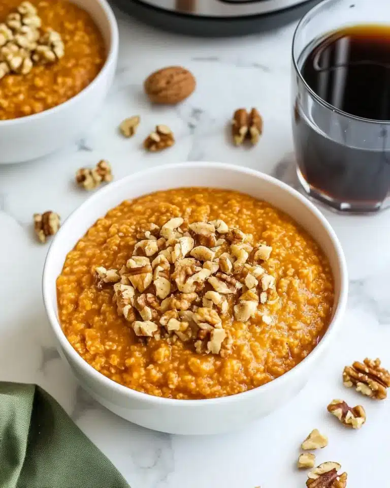 Instant Pot Steel Cut Pumpkin Oatmeal Recipe