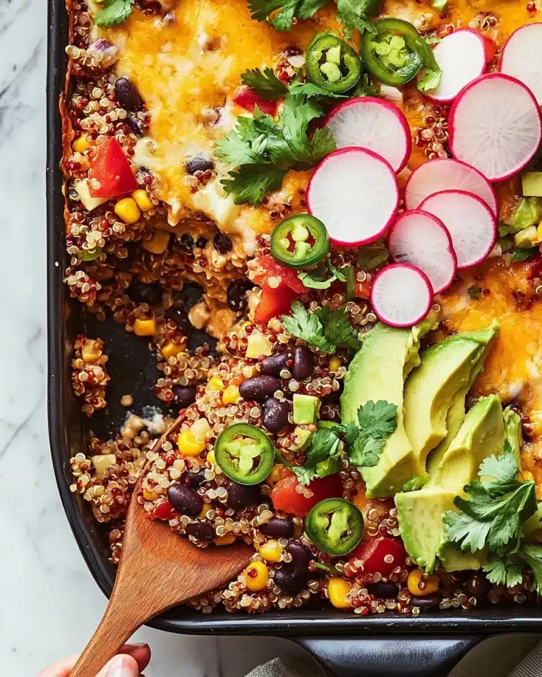 Black Bean Quinoa Enchilada Bake Recipe
