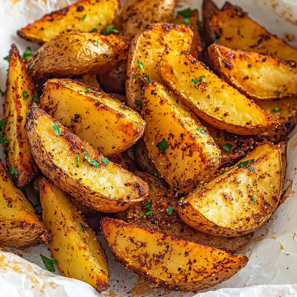 Seasoned Baked Potato Wedges Recipe - Recipe Image