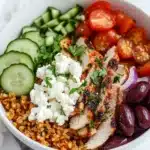 Mediterranean Chicken Farro Bowls Recipe