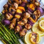 Grilled Chicken Peach Kebabs Recipe
