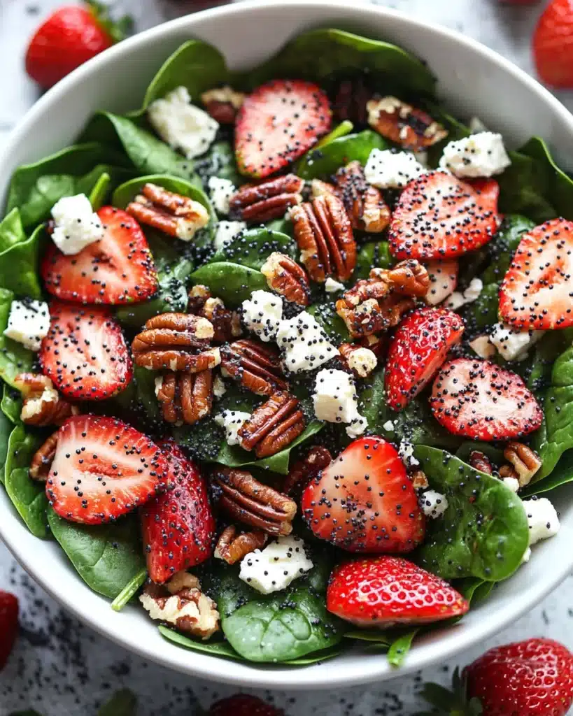 Strawberry Spinach Salad with Poppy Seed Recipe