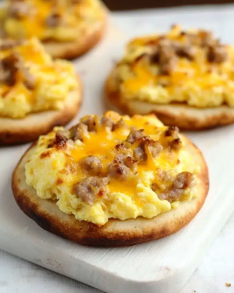English Muffin Breakfast Pizza Recipe