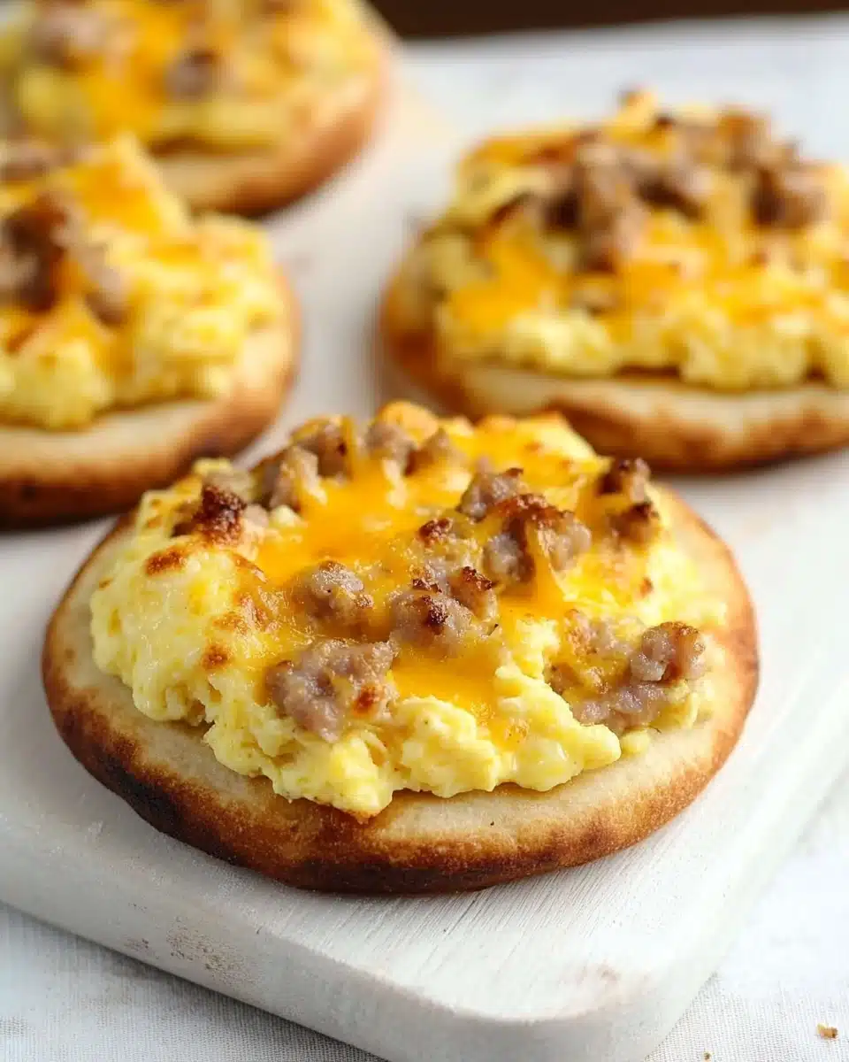 English Muffin Breakfast Pizza Recipe