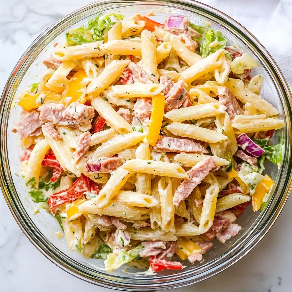 Italian Grinder Pasta Salad Recipe - Recipe Image