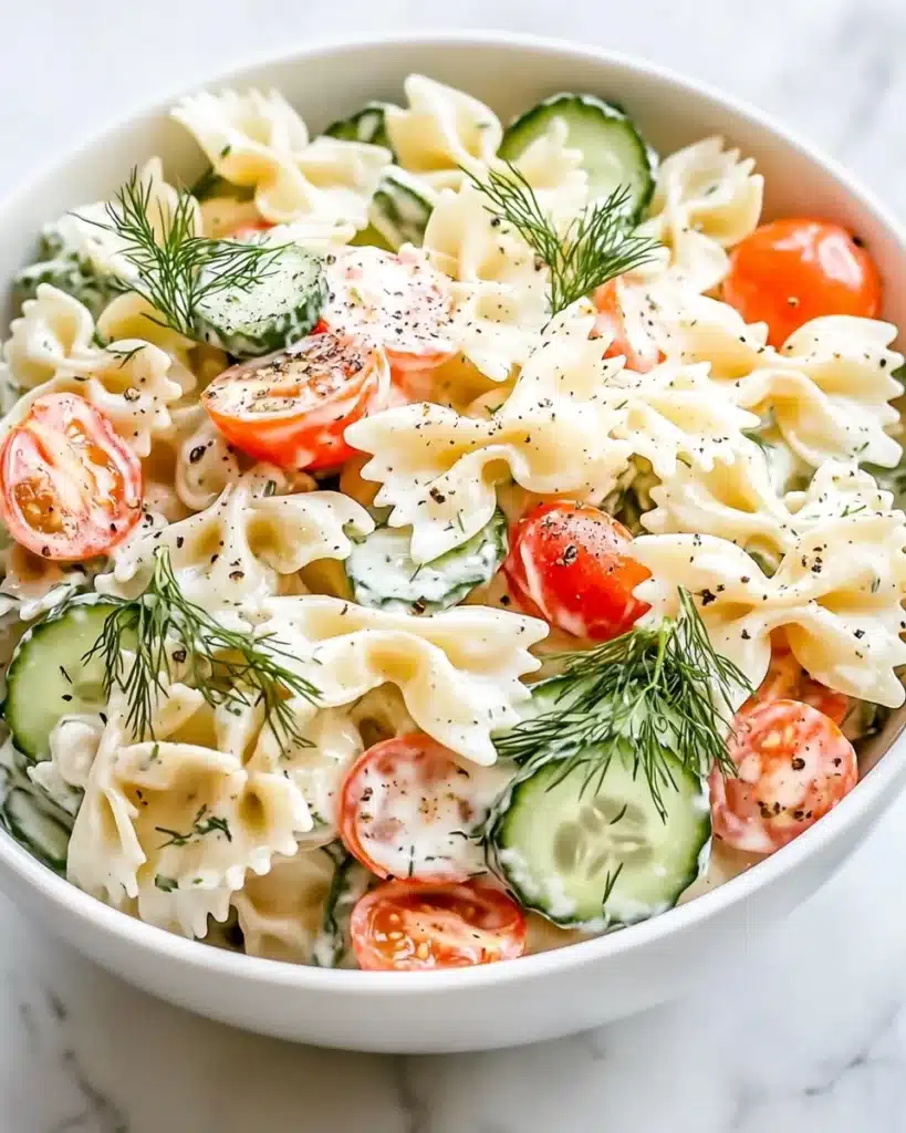 Cucumber Pasta Salad Recipe