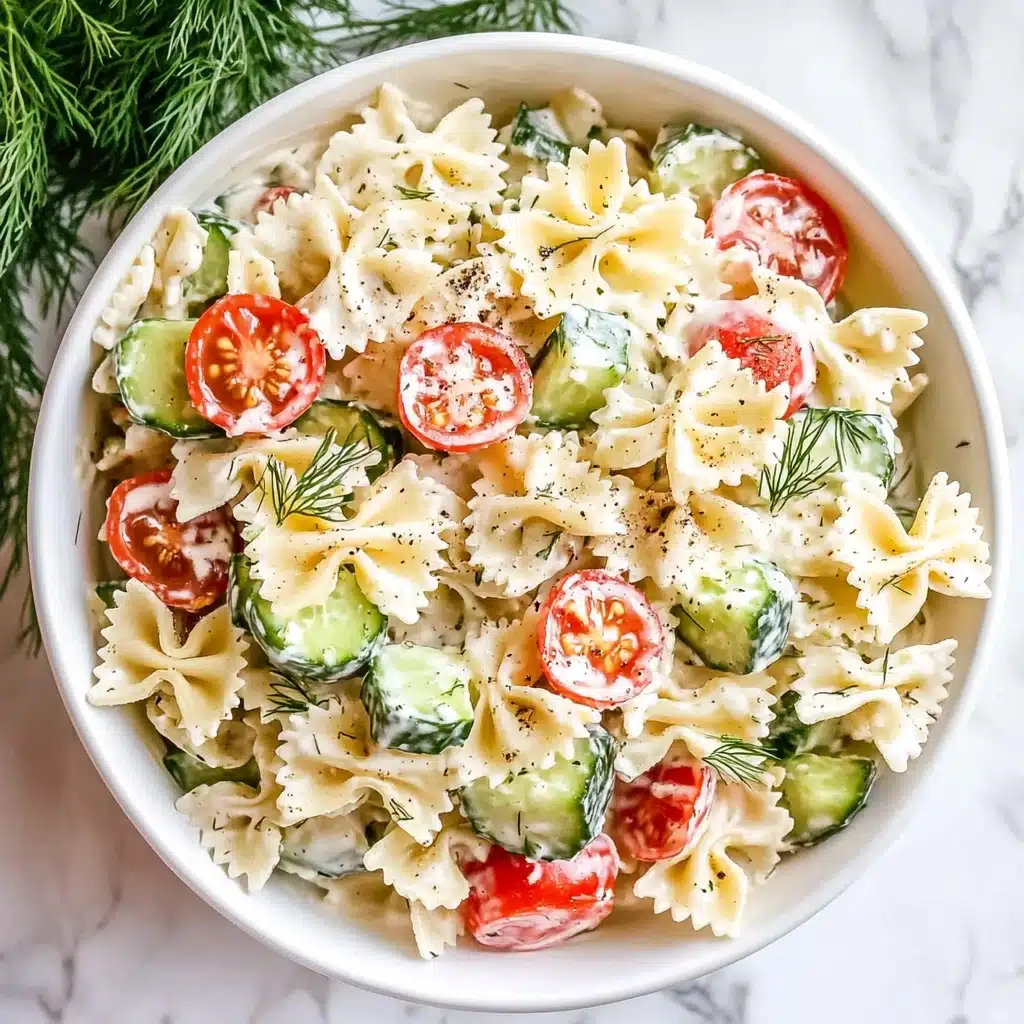 Cucumber Pasta Salad Recipe - Recipe Image