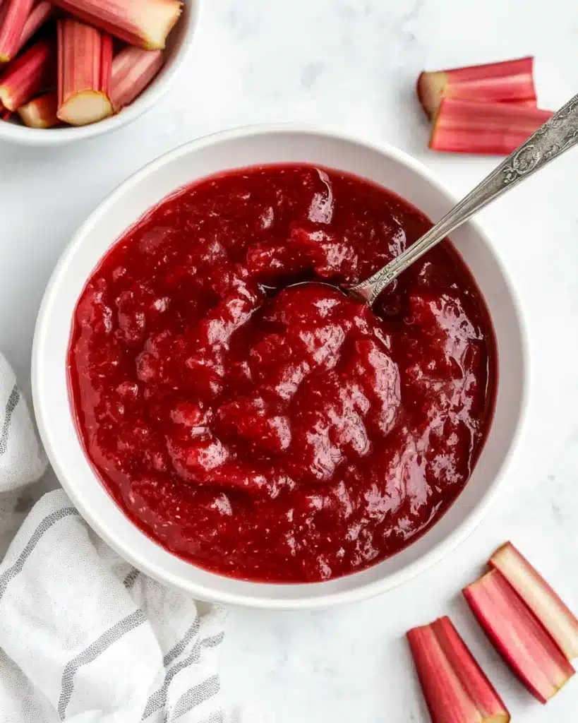 Sweet and Tangy Rhubarb Sauce Recipe