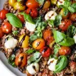 Ground Chicken Caprese Recipe