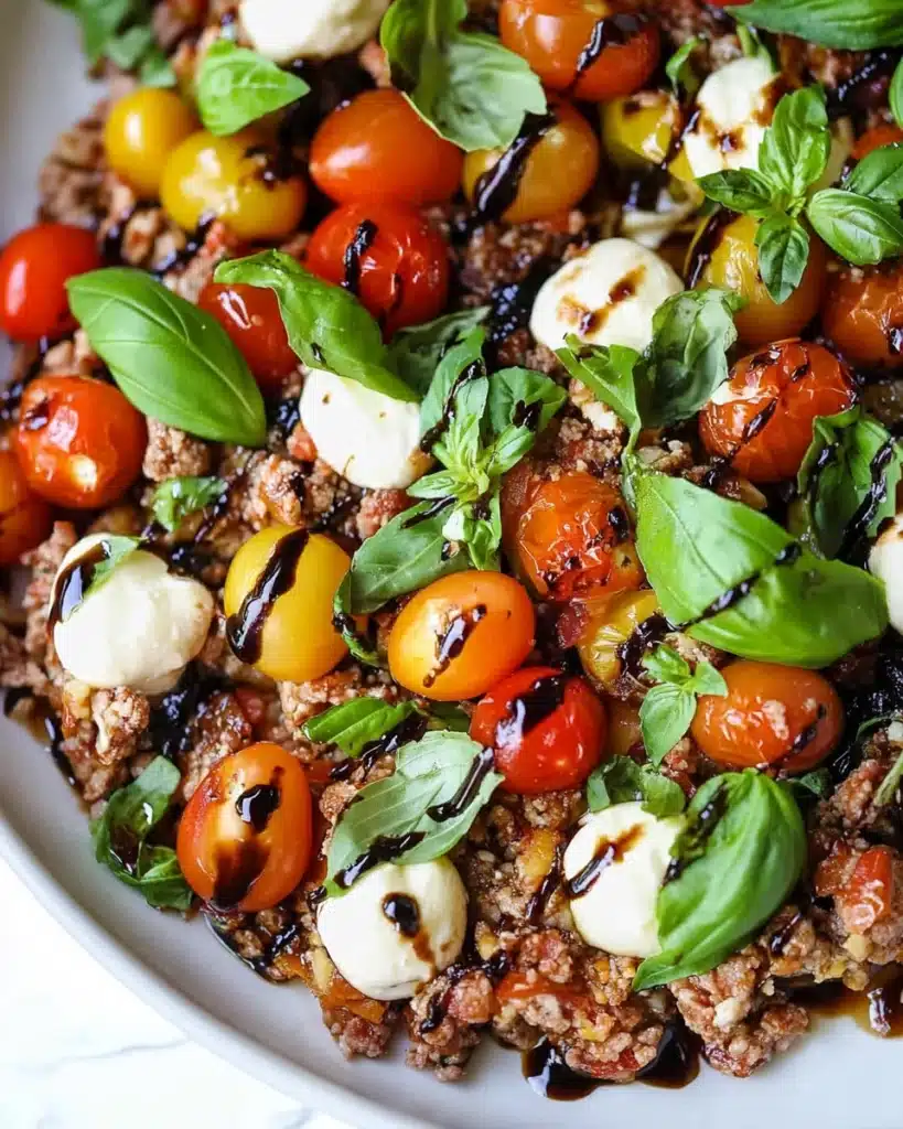 Ground Chicken Caprese Recipe