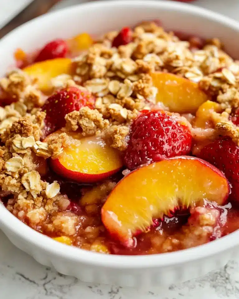 Strawberry Peach Crisp Recipe