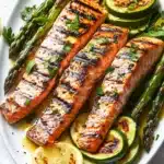 Grilled Salmon & Vegetables Recipe