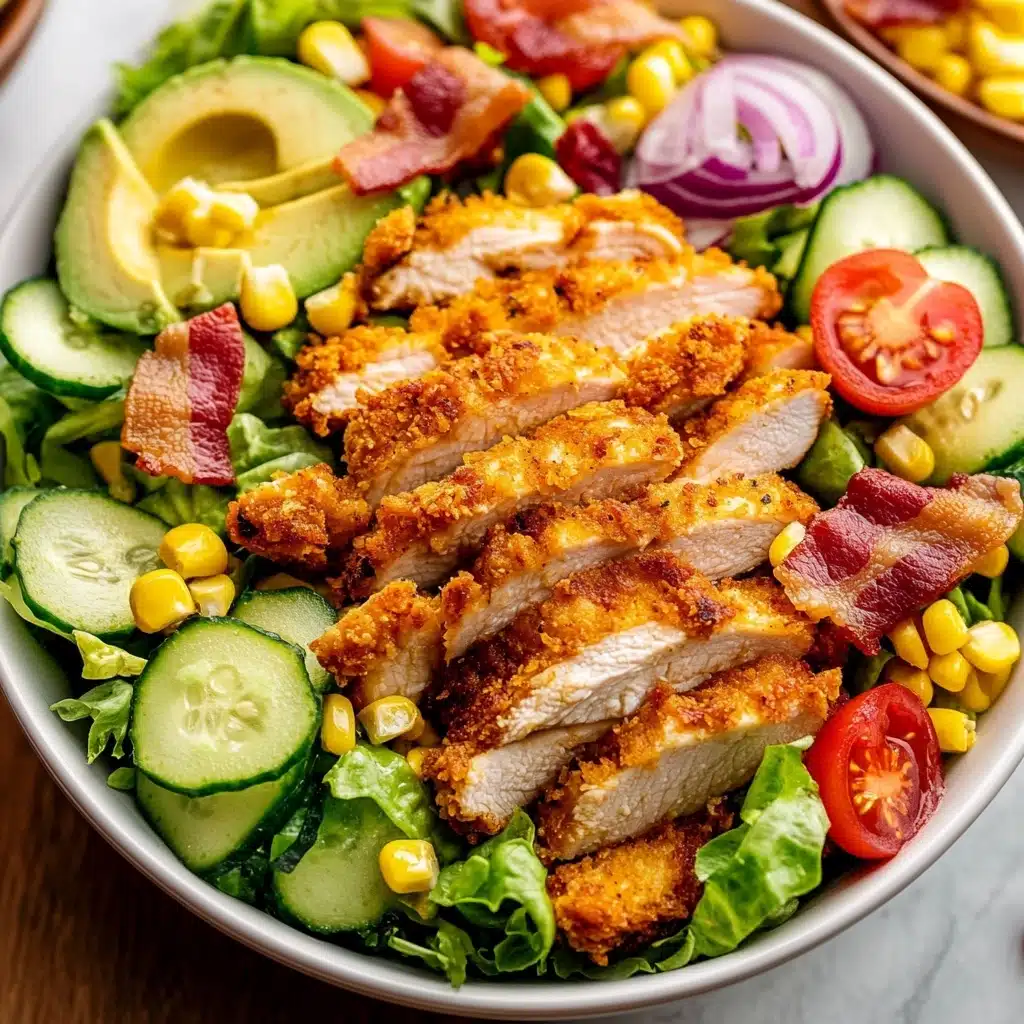Honey Mustard Crispy Chicken Salad Recipe - Recipe Image