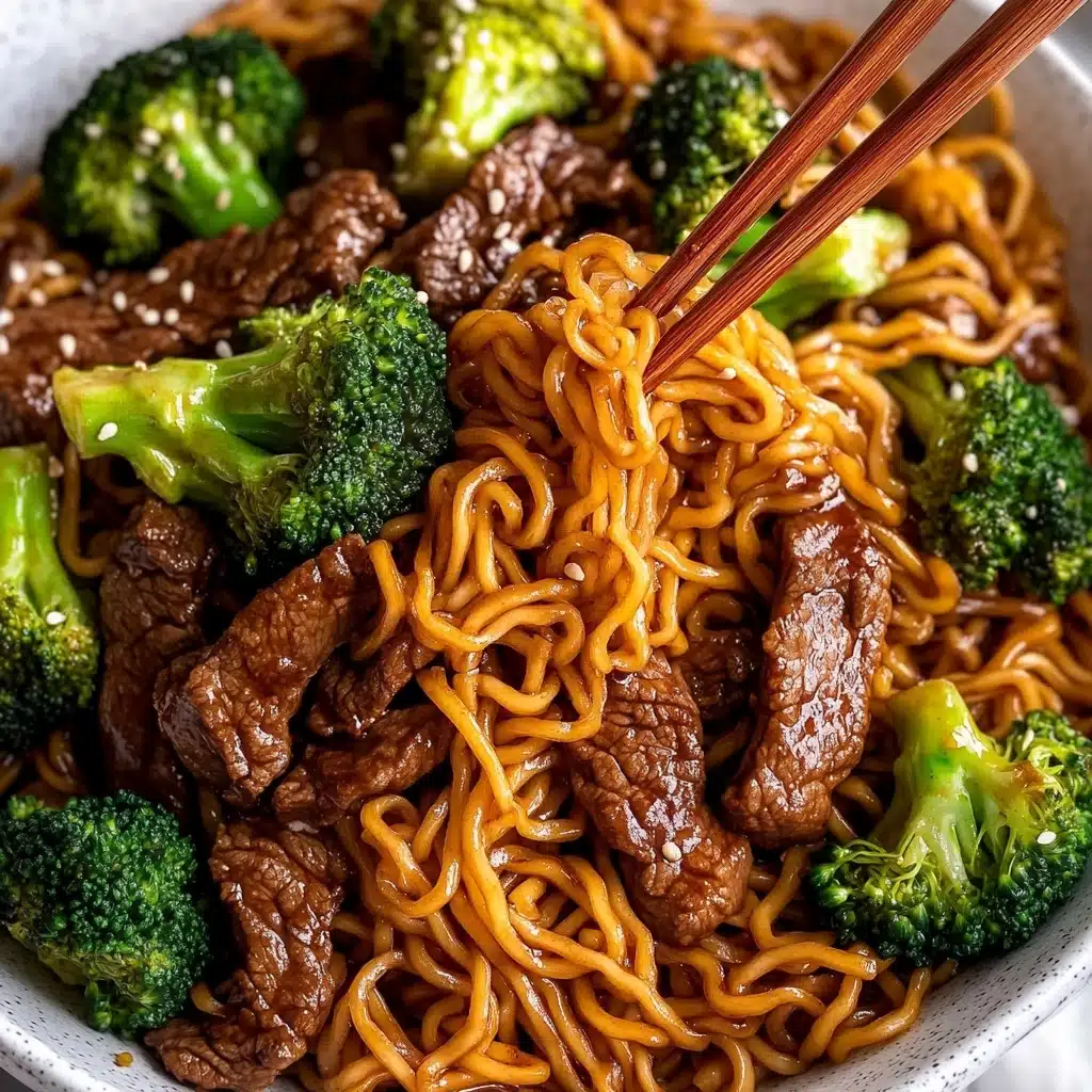 Beef and Broccoli Ramen Stir Fry Recipe - Recipe Image
