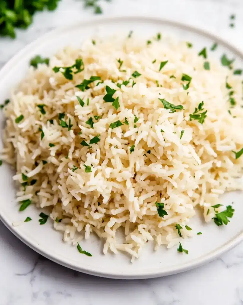Garlic Parmesan Rice Recipe