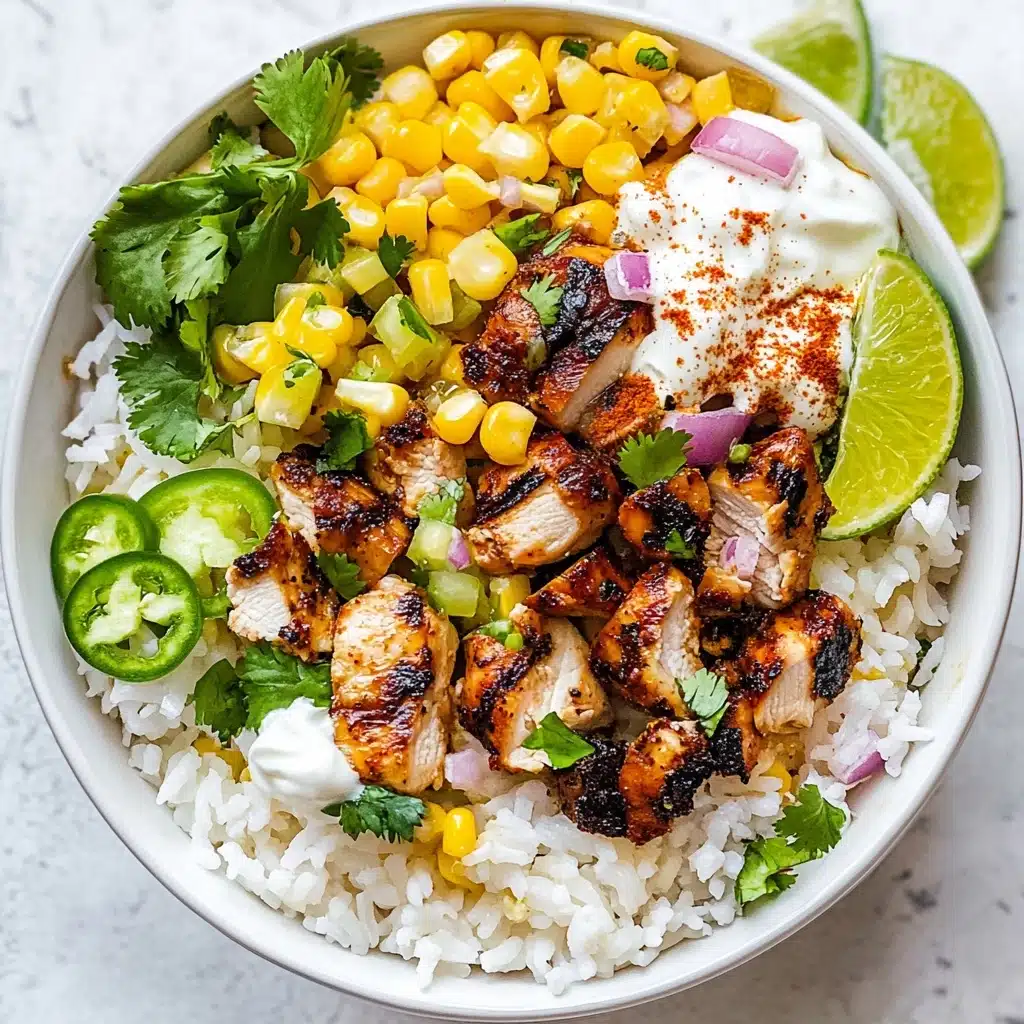 Street Corn Chicken Rice Bowl Recipe - Recipe Image