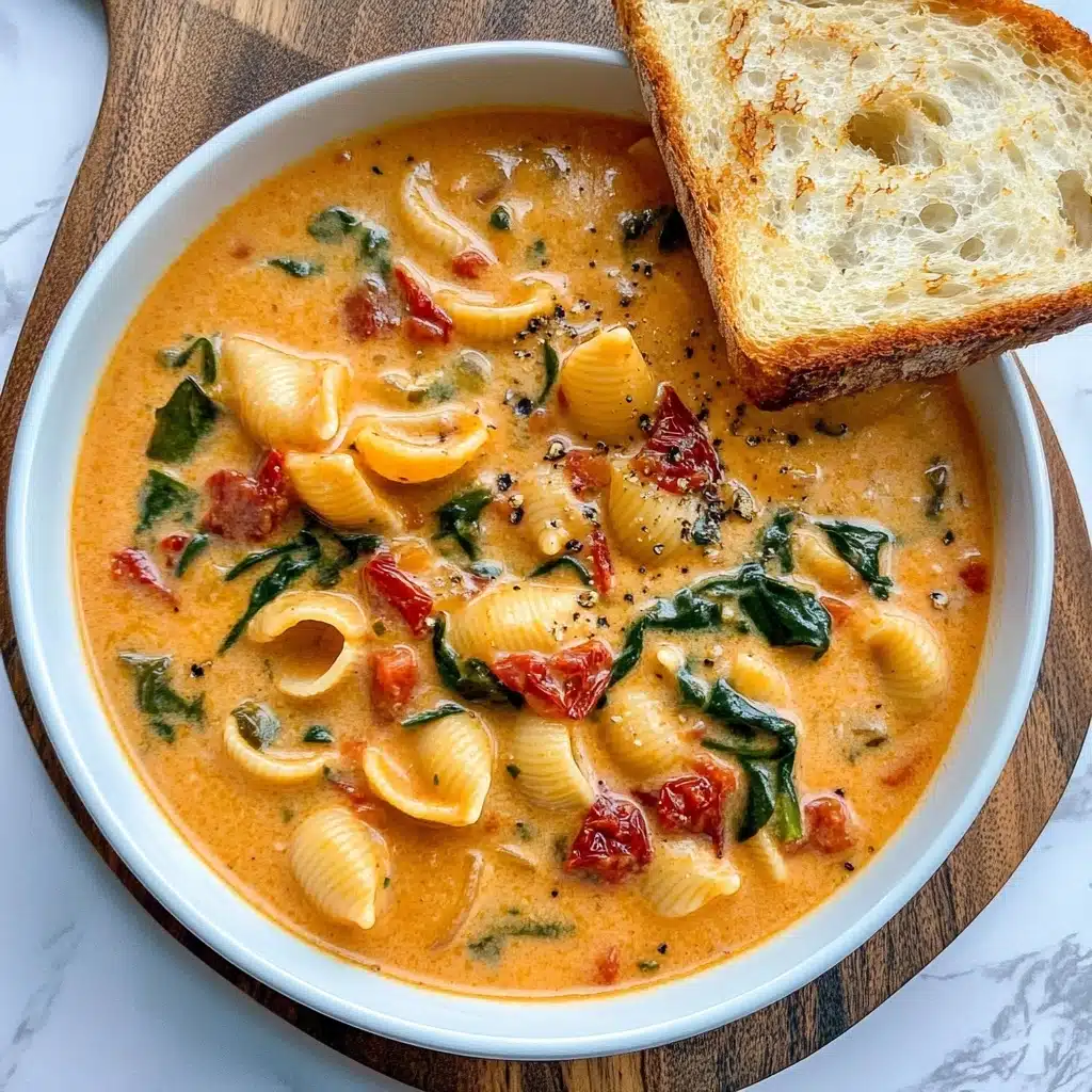 Creamy Tuscan Chicken Soup Recipe - Recipe Image
