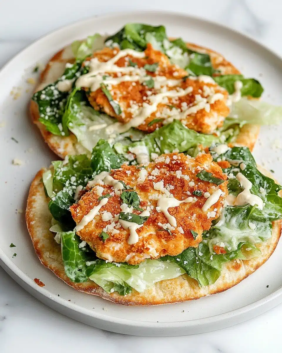 Smash Chicken Caesar Tacos Recipe