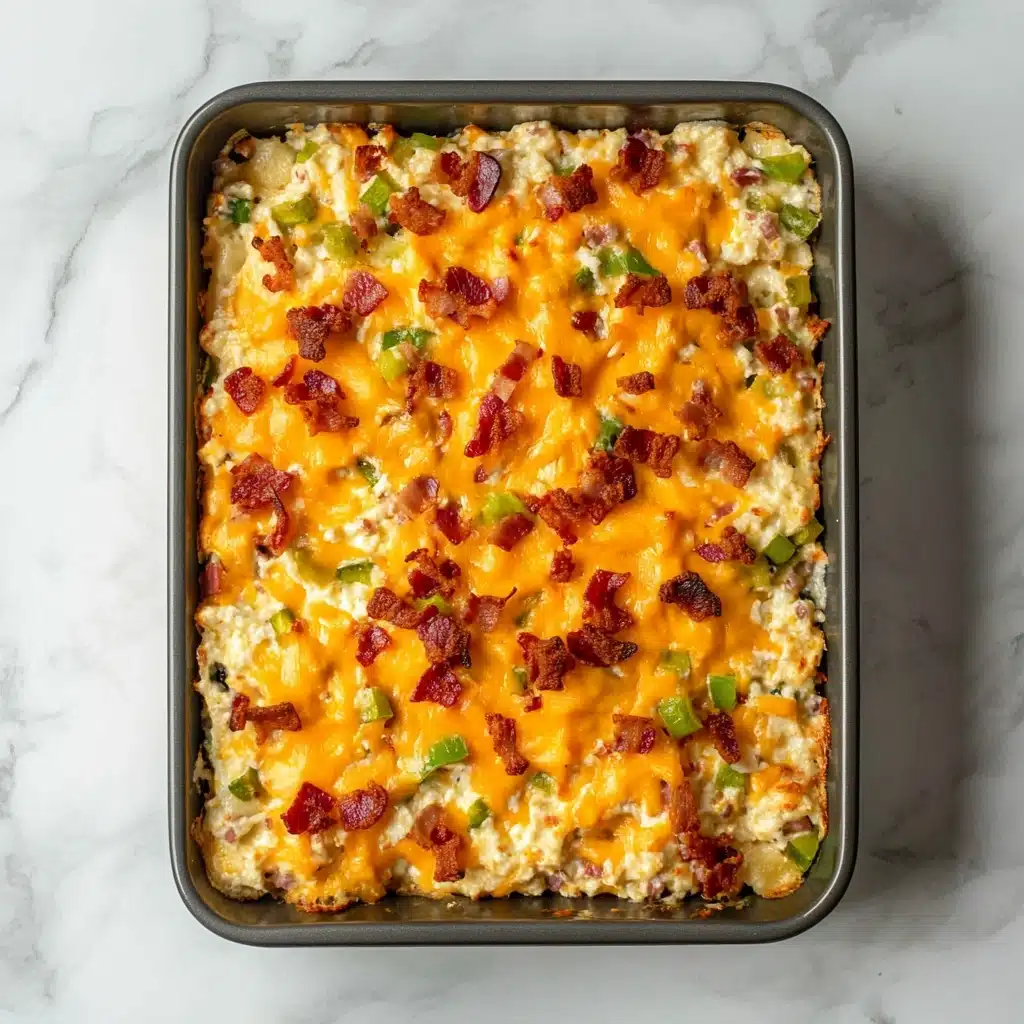 Cauliflower Jalapeno Popper Casserole Recipe - Recipe Image