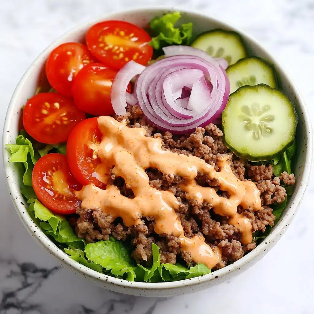 Healthy Burger in a Bowl Recipe - Recipe Image