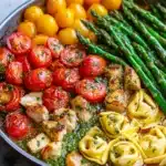 Pesto Chicken Tortellini and Veggies Recipe