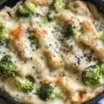 Keto Chicken Alfredo with Broccoli Bake Recipe