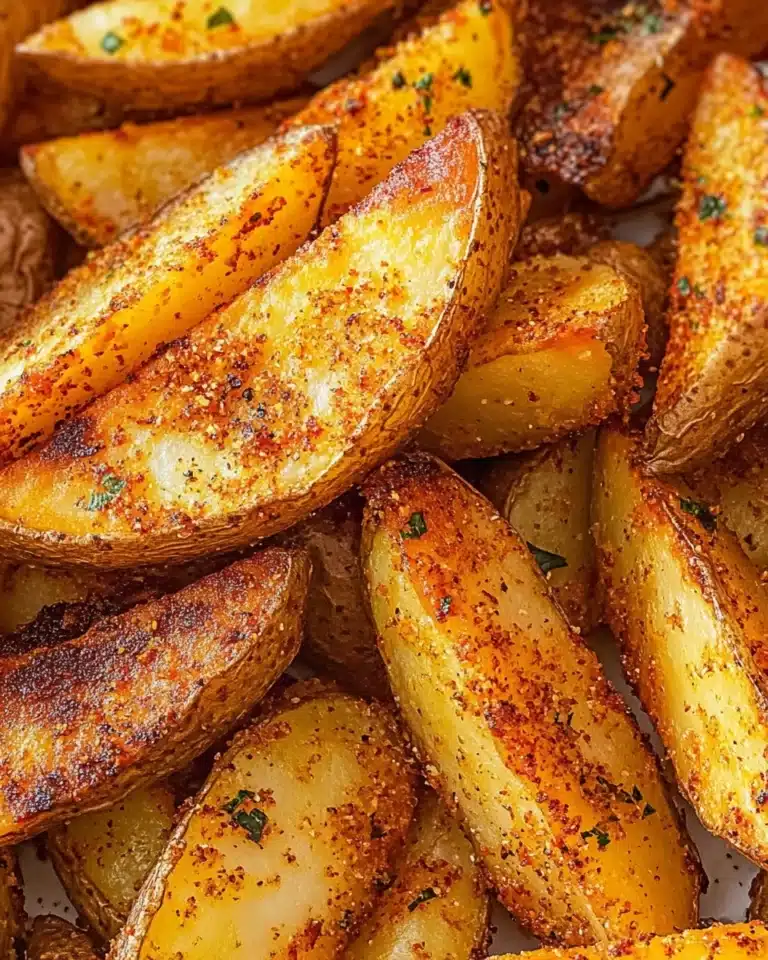 Seasoned Baked Potato Wedges Recipe