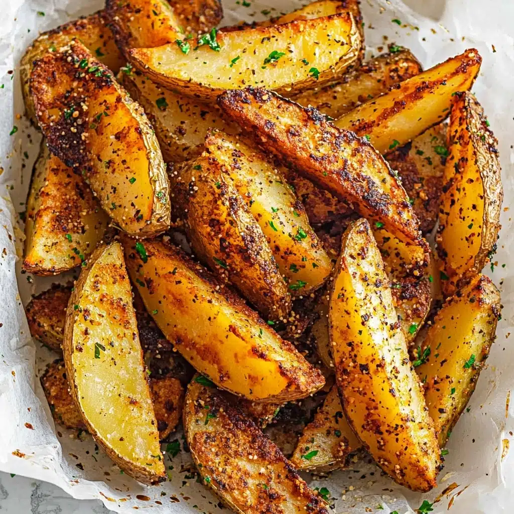 Seasoned Baked Potato Wedges Recipe - Recipe Image
