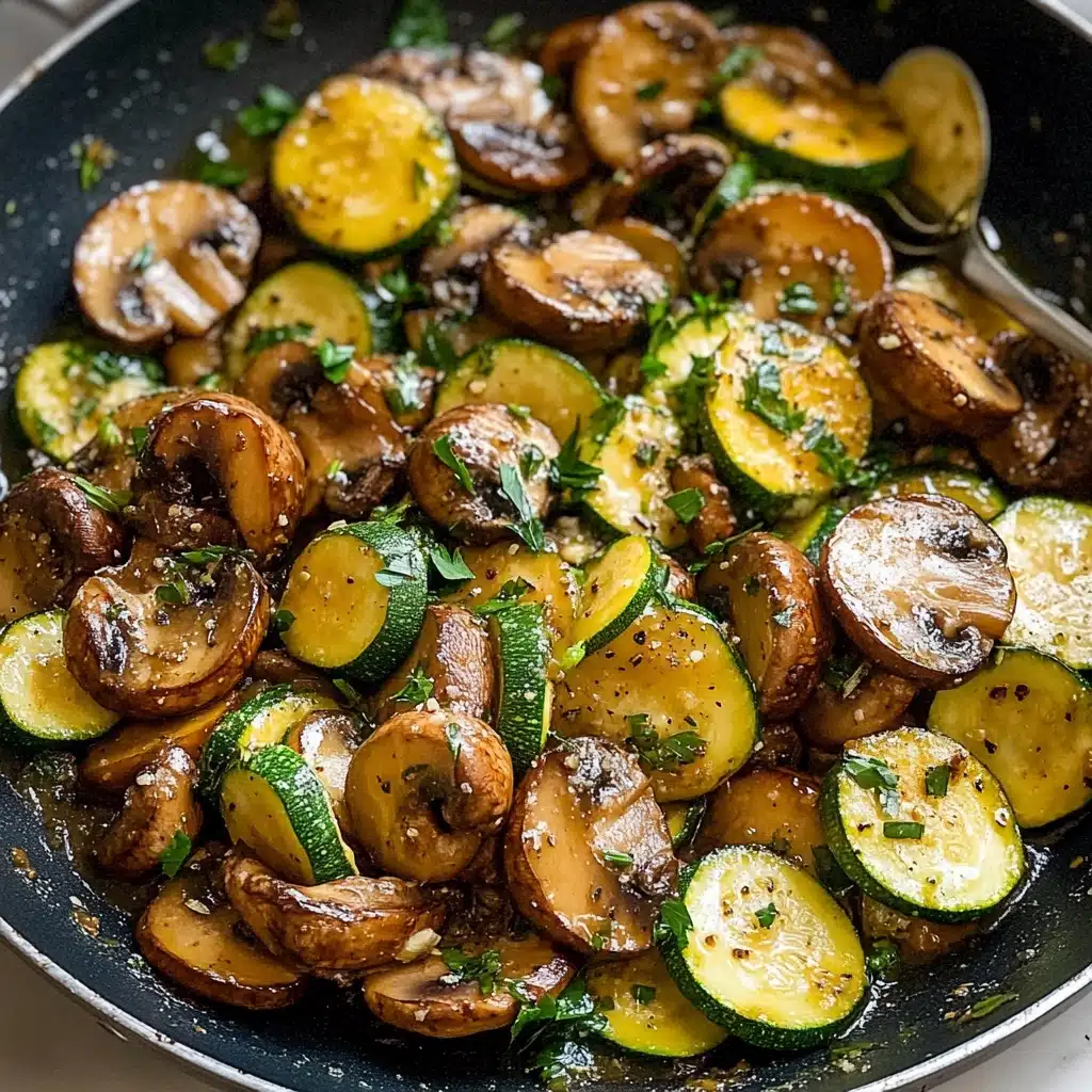 Skillet Zucchini and Mushrooms Recipe - Recipe Image