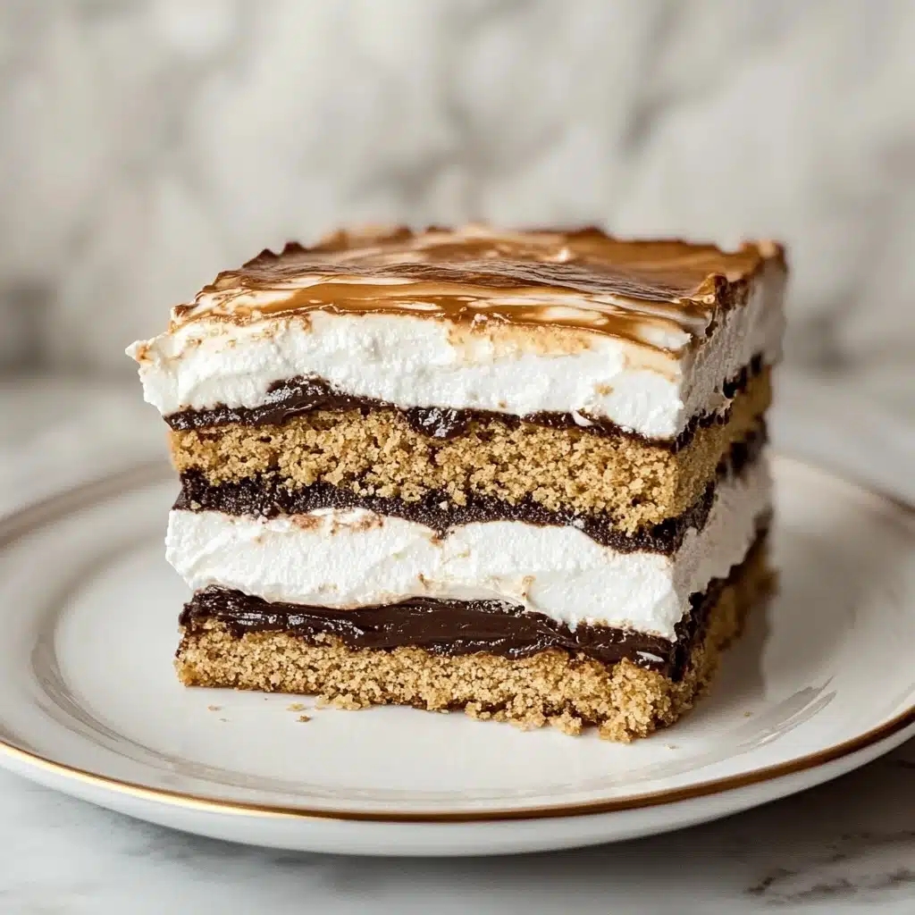 No Bake S’mores Cake Recipe - Recipe Image