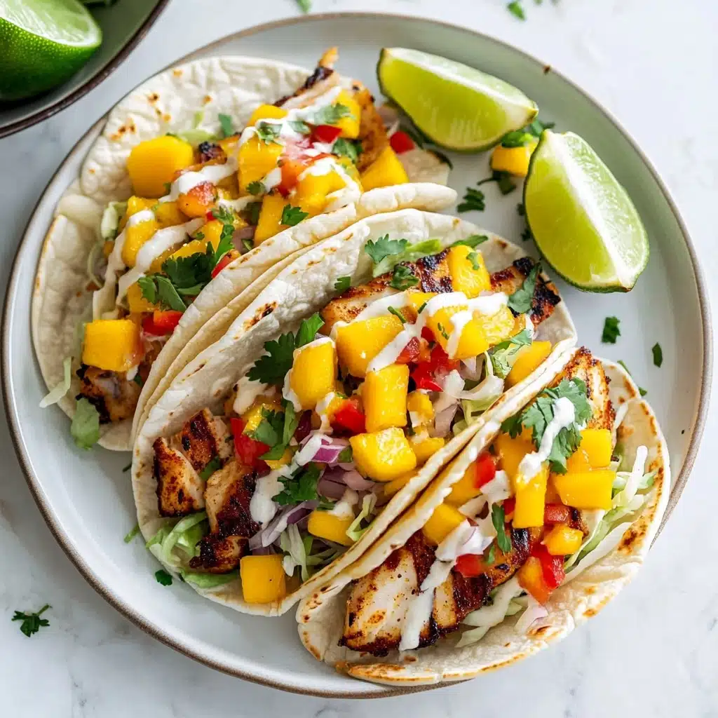Baja Fish Tacos with Mango Salsa Recipe - Recipe Image
