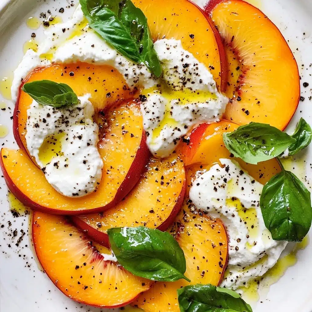 Peach and Burrata Caprese Salad Recipe - Recipe Image