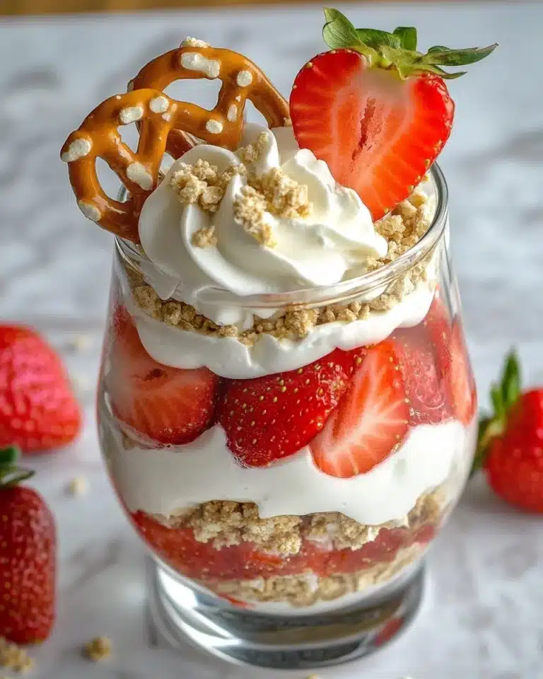 Strawberry Pretzel Salad Parfaits Recipe