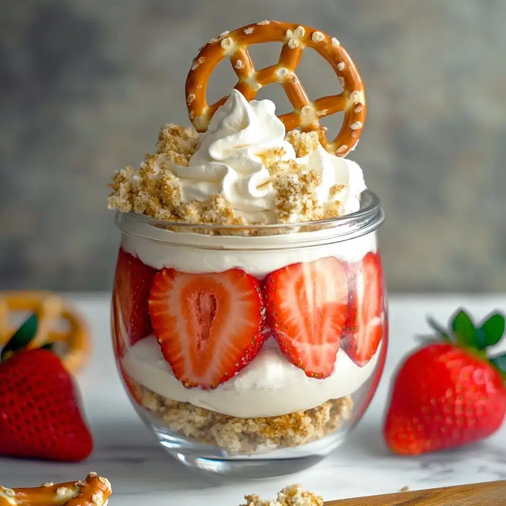 Strawberry Pretzel Salad Parfaits Recipe - Recipe Image
