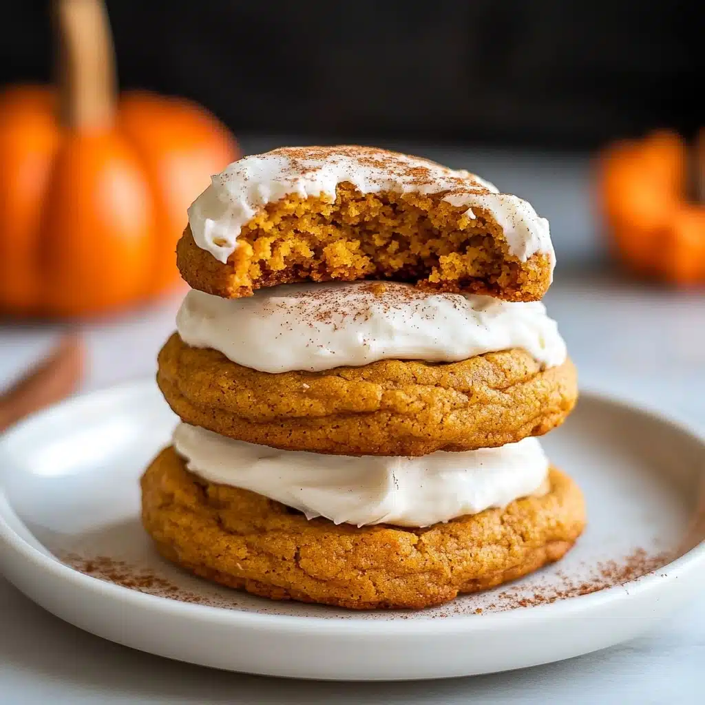 Pumpkin Cookies with Cream Cheese Frosting Recipe - Recipe Image