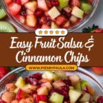 Fruit Salsa with Cinnamon Sugar Tortilla Chips Recipe