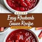 Sweet and Tangy Rhubarb Sauce Recipe