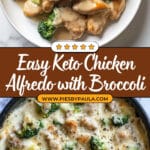 Keto Chicken Alfredo with Broccoli Bake Recipe