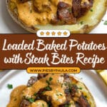 Loaded Baked Potato with Steak Bites Recipe