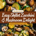 Skillet Zucchini and Mushrooms Recipe