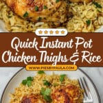 Instant Pot Chicken Thighs and Rice Recipe