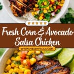 Summer Chicken with Corn Avocado Salsa Recipe