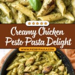 Creamy Chicken Pesto Pasta Recipe