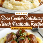 Slow Cooker Salisbury Steak Meatballs Recipe