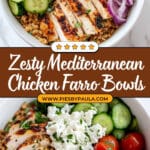 Mediterranean Chicken Farro Bowls Recipe