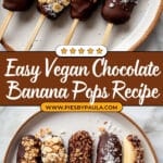 Chocolate Covered Banana Pops Recipe