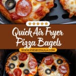 Air Fryer Pizza Bagels Recipe