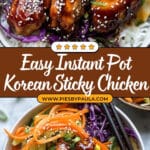 Instant Pot Sticky Korean Chicken Recipe