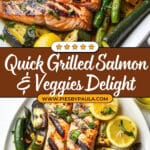 Grilled Salmon & Vegetables Recipe