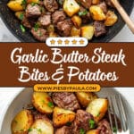 Garlic Butter Steak Bites and Potatoes Recipe